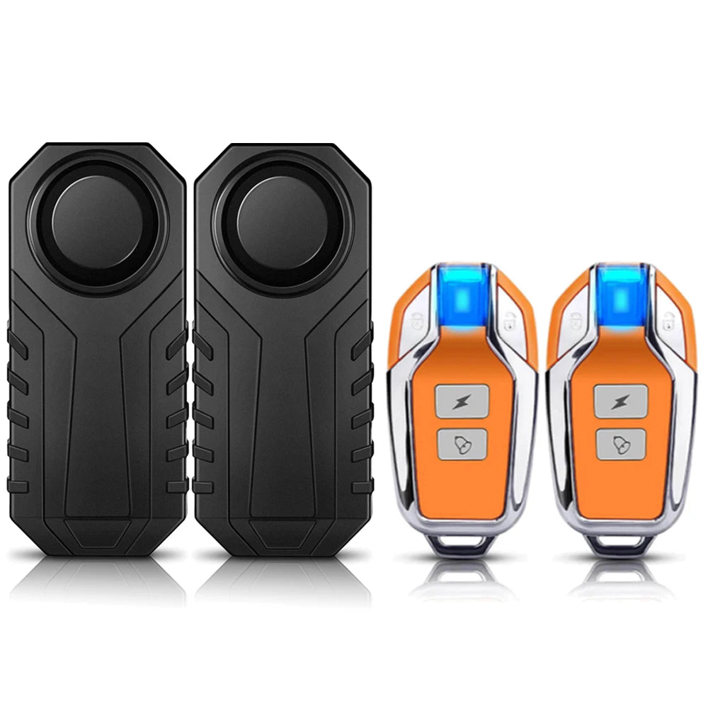 Awapow Bicycle Alarm 113dB Waterproof Motorcycle Security Burglar Wireless Remote Control Electric Scooter Bike Anti theft Alarm