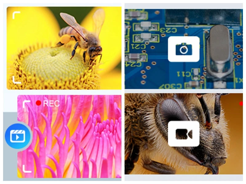 Elikliv EDM9 7 Inch 1080P LCD Digital Microscope 50X-1200X Soldering Electronics Microscopes With LED Lights Support PC Computer