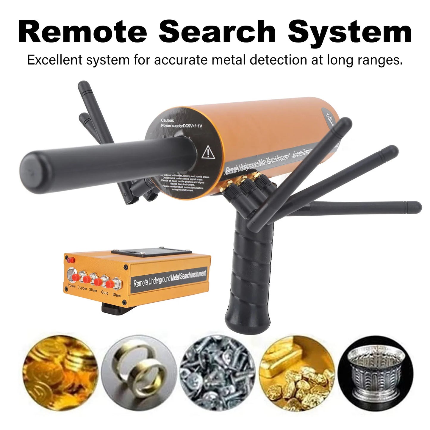 Metal Finder AKS Metal Detector Metal Pinpointer 30m Depth 1200m Range 6 Antenna Accurate Finding Gold Detector Metal Detector