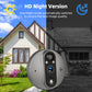 2-Way Talk Smart 3MP WiFi Battery Power Door Bell Magic Cat Eye Peephole Camera PIR FHD Digital Viewer Doorbell 4.3 inch Monitor