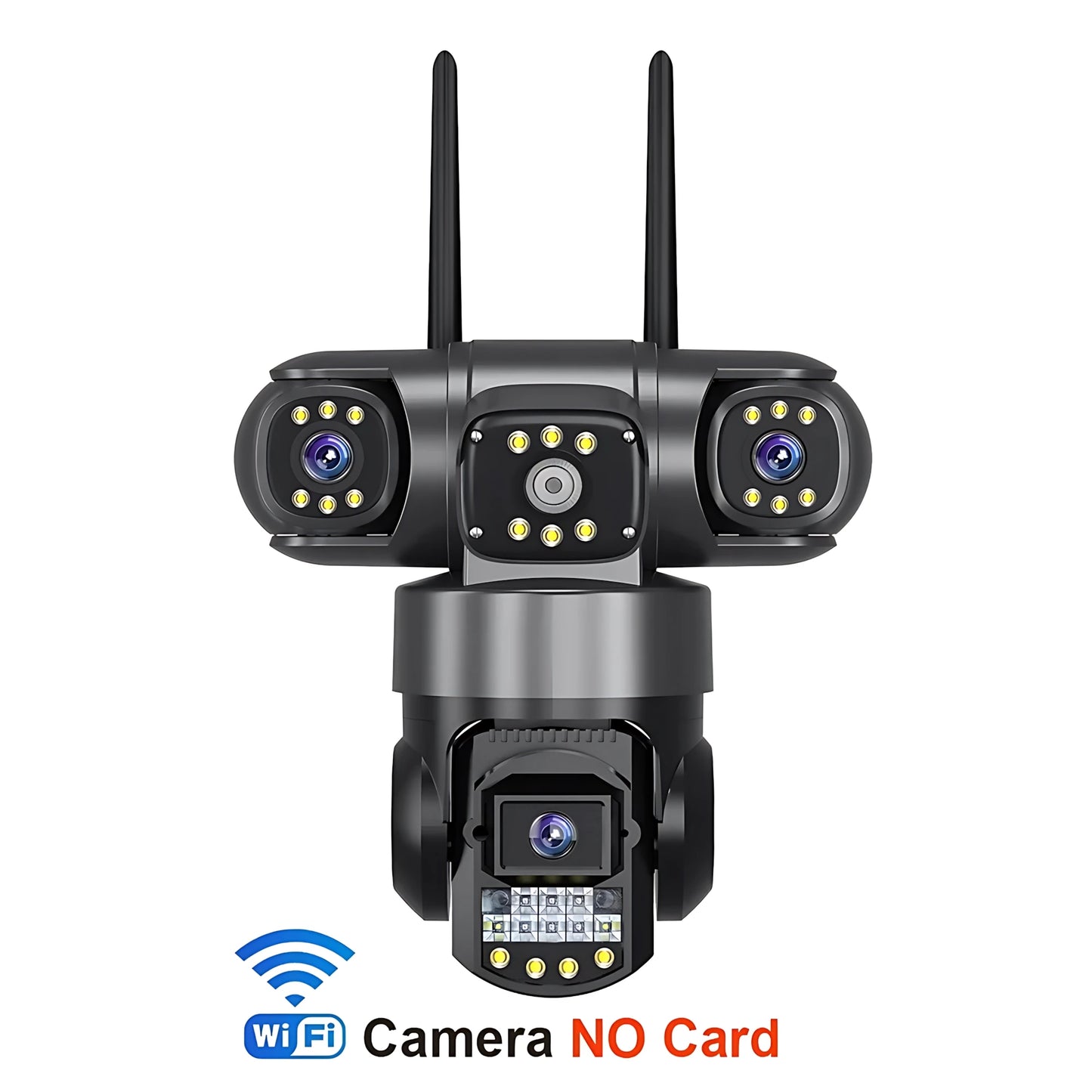 CCTV WiFi IP Camera Outdoor 12MP 6K Triple Lenses Triple Screens Security Video Monitor Night Vision Waterproof CCTV Cameras New