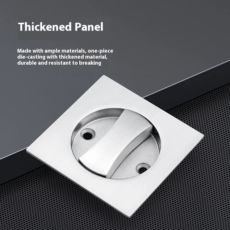 Slider door lock; square sliding door lock for home bedroom and bathroom with double hooks