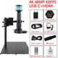4K Microscope 48MP Digital Microscope For Electronics USB Industrial Cameras HDMI 1-180X Zoom C-Mount Lens Phone Pcb Soldering