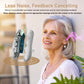 Hearing Aids Invisible with Long-Lasting Charging Case for Seniors with Smart NoiseCancellation,Completely-In-Canal Hearing Aid