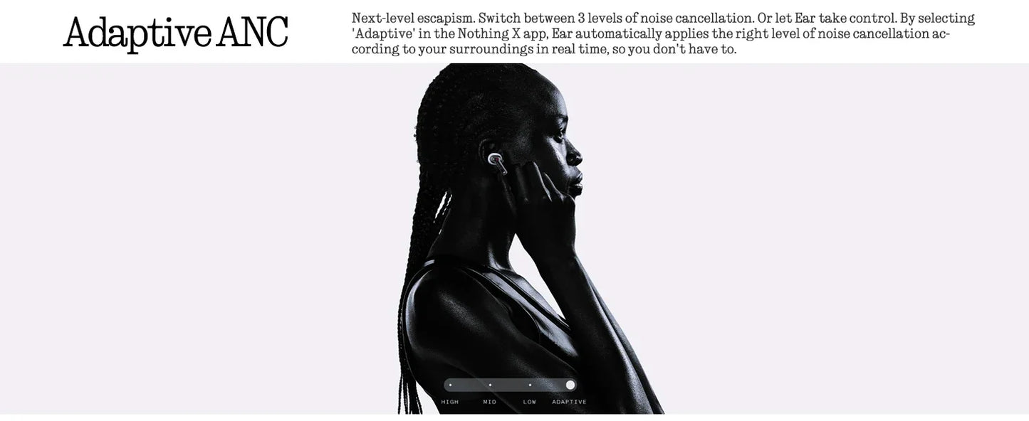 New Arrival! Nothing Ear (3) Earphones 45dB ANC Hi-Res Audio with LDAC&LHDC 11mm Ceramic Driver Support 8-Band EQ Global Version