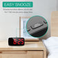 Alarm Clock Digital LED Clock Voice Control Snooze Time Temperature Display Night Mode Reloj Despertador Desktop Clocks
