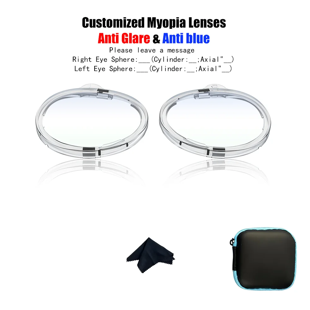 2024 New Vision Pro VR Accessories Myopia Anti-Blue Light Glasses Magnetic Eyeglass Frame VR Prescription Lenses