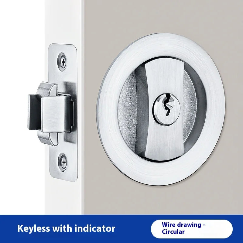 Slider door lock; square sliding door lock for home bedroom and bathroom with double hooks