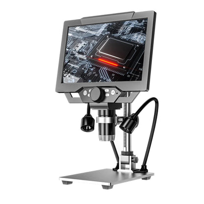 DDCAMERA 9-INCH LCD Digital Microscope 12MP 1600X Coin Microscopes With Metal Stand 1080P Microscopes Camera for Plant/Rock