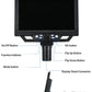 DDCAMERA 9-INCH LCD Digital Microscope 12MP 1600X Coin Microscopes With Metal Stand 1080P Microscopes Camera for Plant/Rock