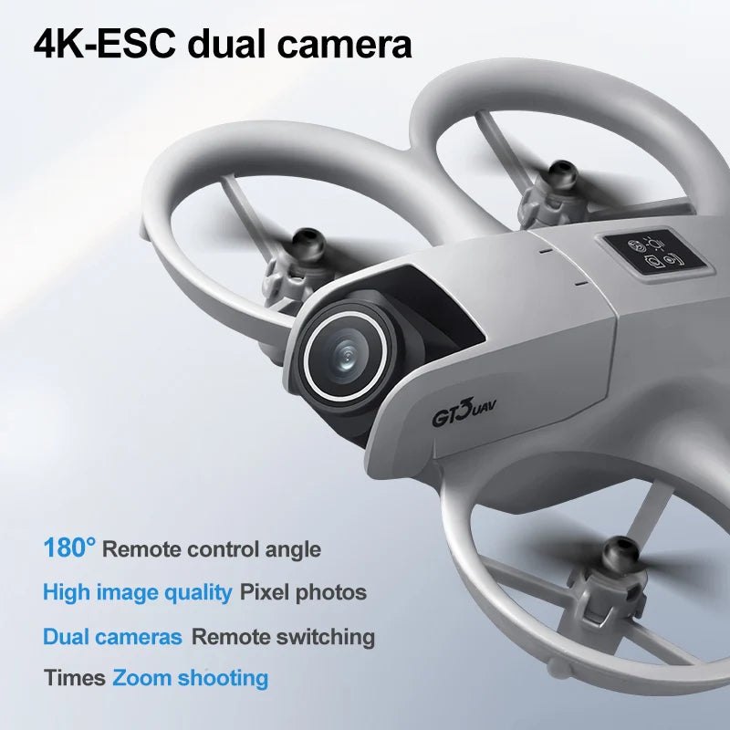 GT3 Drones Mini 8K HD Dual Camera Intelligent Obstacle Avoidances Aerial Photography Flyer Optical Flow Positioning Beginner UAV
