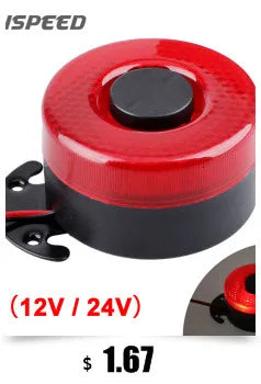 7 Sound 12V 100W 125Db Alarm Horn Car Electronic Warning Siren Motorcycle Alarm Firemen Ambulance Loudspeaker with Mic for Car