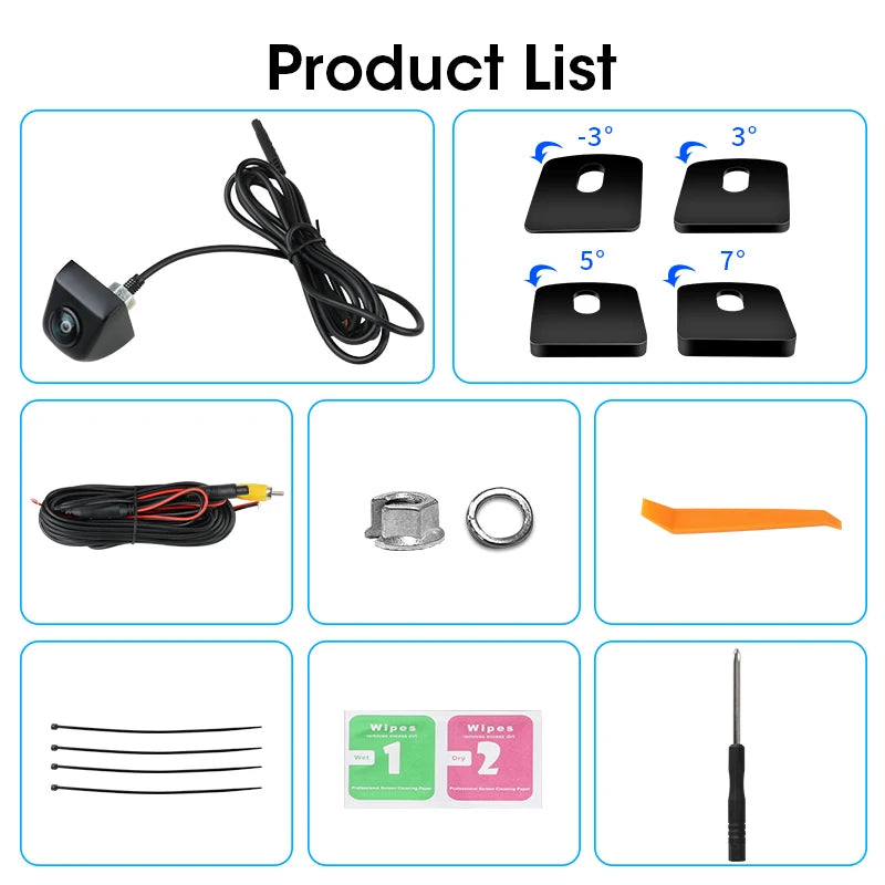 Srnubi AHD 1080P CVBS Night Vision IP68 Waterproof 170 Degree Fish Eye Lens Backup Rear View Camera For Vehicle Monitor Android