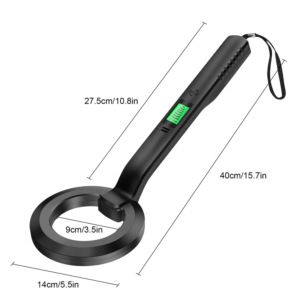 Metal Detector IP66 Waterproof Gold Silver Detector Underground Underwater Treasure Search Finder Handheld Coil Metal Scanner