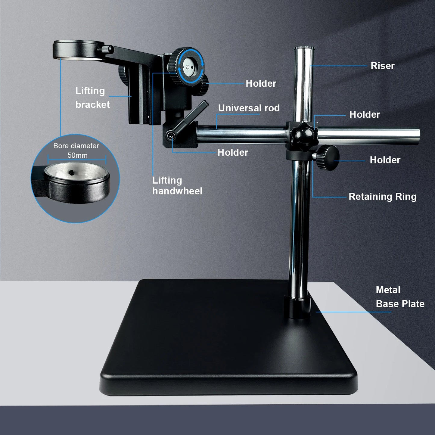 4K ULTRA Electronic Digital  Microscope  48MP USB HDMI Soldering Camera 130X 150X 180X C-Mount Zoom Lens For PCB Repair Tools
