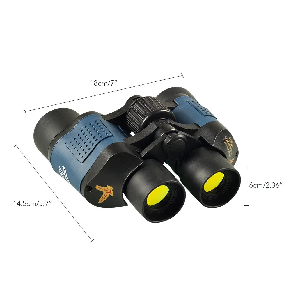 ‌60x60 High-Power Binoculars with BAK4 Prism & Night Vision - 3000M Range for Hunting, Camping & Outdoor Adventures