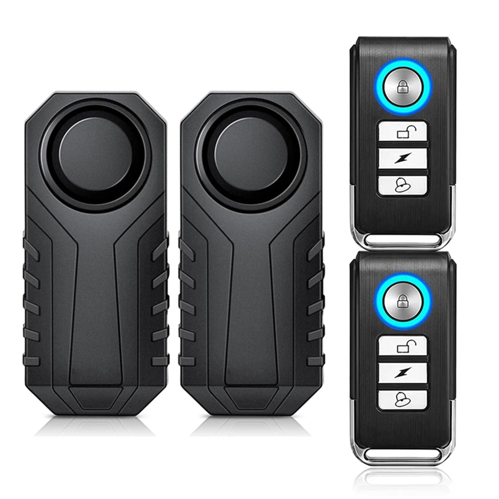 Awapow Bicycle Alarm 113dB Waterproof Motorcycle Security Burglar Wireless Remote Control Electric Scooter Bike Anti theft Alarm