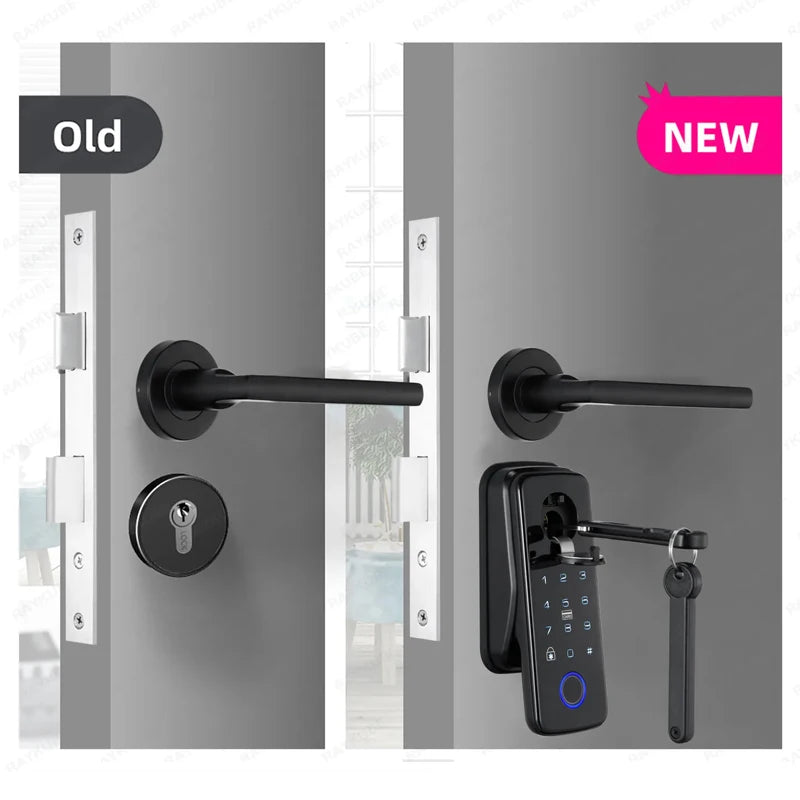 Easy Replacement Cylinder Smart Lock APP TTlock Bluetooth Fingerprint Password NFC Unlock Auto Lock/ Unlock With Battery Z-18