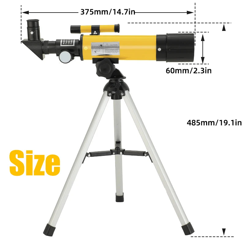 Zoom F36050 astronomical telescope, large aperture, high definition, high magnification, for observing the moon and stars