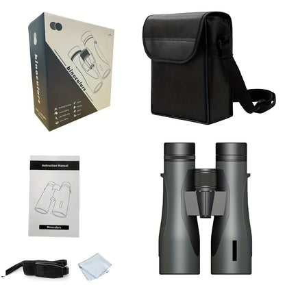 12x50 Binoculars with Large View for Clear Low Light Vision, Coated Binoculars Ideal for Bird Watching and Cruises