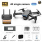 2024 New Drone With 4K Professional Camera High-Definition Dual Camera Lens Long Battery Life LED Night Flight Lights Toy Gift
