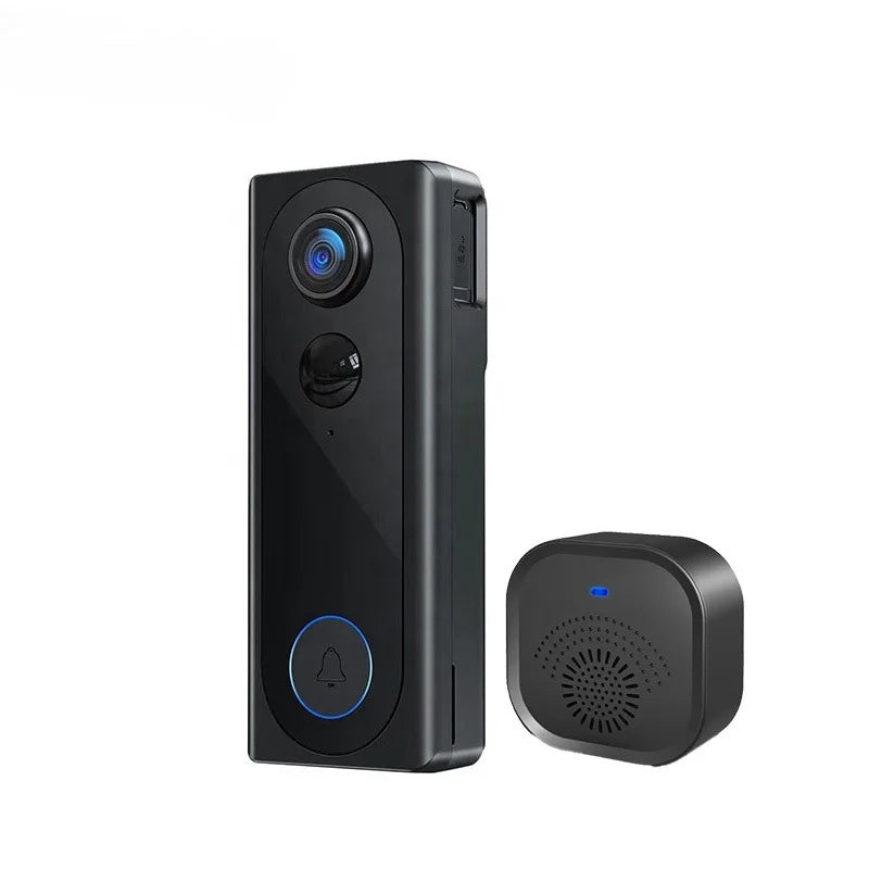 2MP 1080P Wireless WIFI Doorbell With Indoor  Chime 145Degree Wide Angle Video Door Phone Visual Door Peephole Viewer
