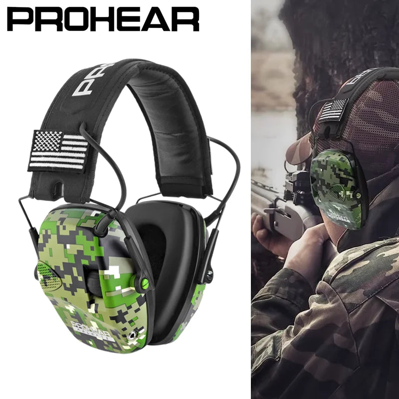 PROHEAR Shooting Electronic Earmuffs Active Noise Cancellation Professional Ear Protection Hearing Protection for Hunting