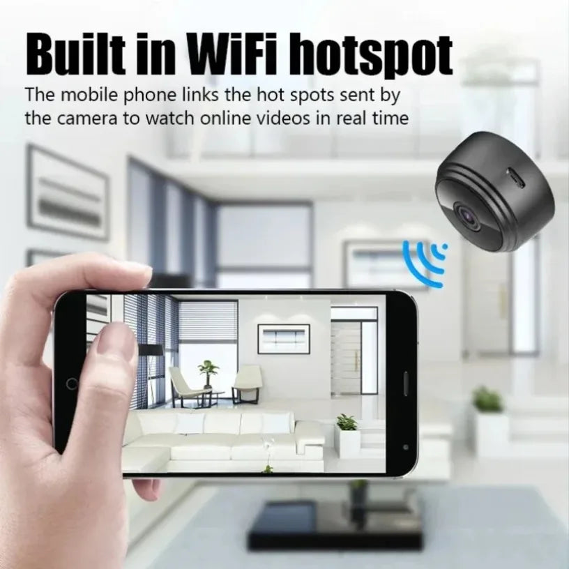 Wifi Security Camera 1080P HD - Home Security Visible Design for Family & Pets, 160° View & Night Mode Indoor/Outdoor Camera