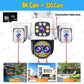 Security Protection 8K WiFi Camera Outdoor Four Lens Triple Screen 10X Zoom 360° CCTV Surveillance Ai Yoosee 16MP Security Cam