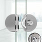 1 Set Double Open Sliding Door Lock Stainless Steel Glass Door Lock with Keys 8-12mm Safety Locks Office Glass Security Hardware