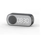 Alarm Clock Bluetooth Speaker, Digital Alarm Clock Radio with LED Mirror Display, Loud Alarm Clock for Heavy Sleepers