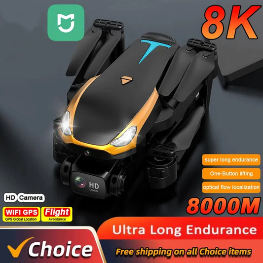 Drone Professinal 8K HD Dual Camera 5G WIFI Wide Angle Optical Flow Localization Brushless Motor RC Quadcopter
