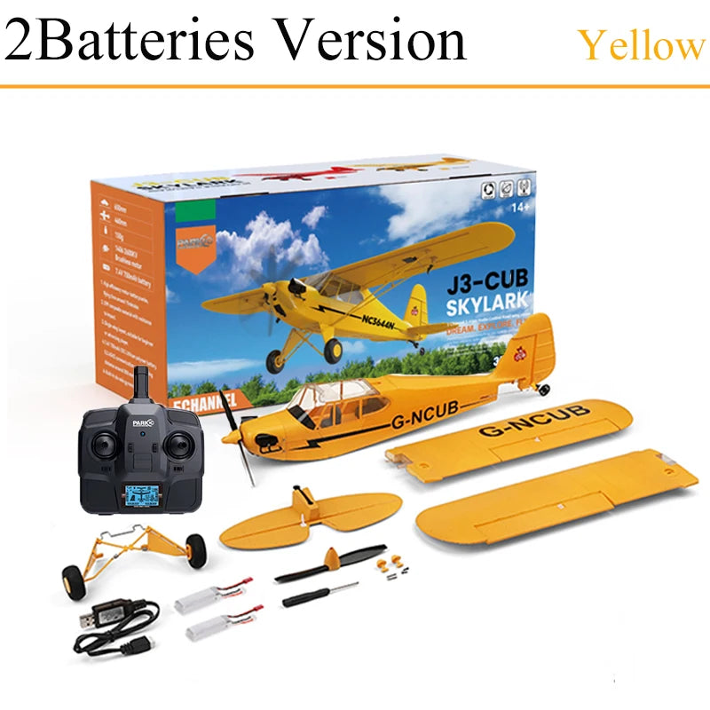 Hot Sale RC Plane RTF 2.4G Brushless Motor 3D/6G Remote Control Airplane  Wltoys A160 Upgraded J3-CUB Ready To Fly