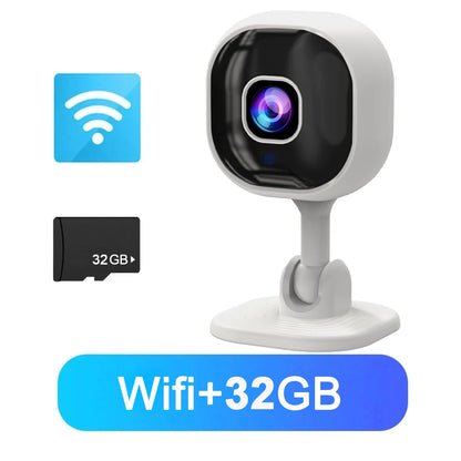 House Surveillance Cameras 2MP Video Eye Night Vision Webcam Two-way Audio Baby Pets Monitor Motion Detection Wifi Security Cam