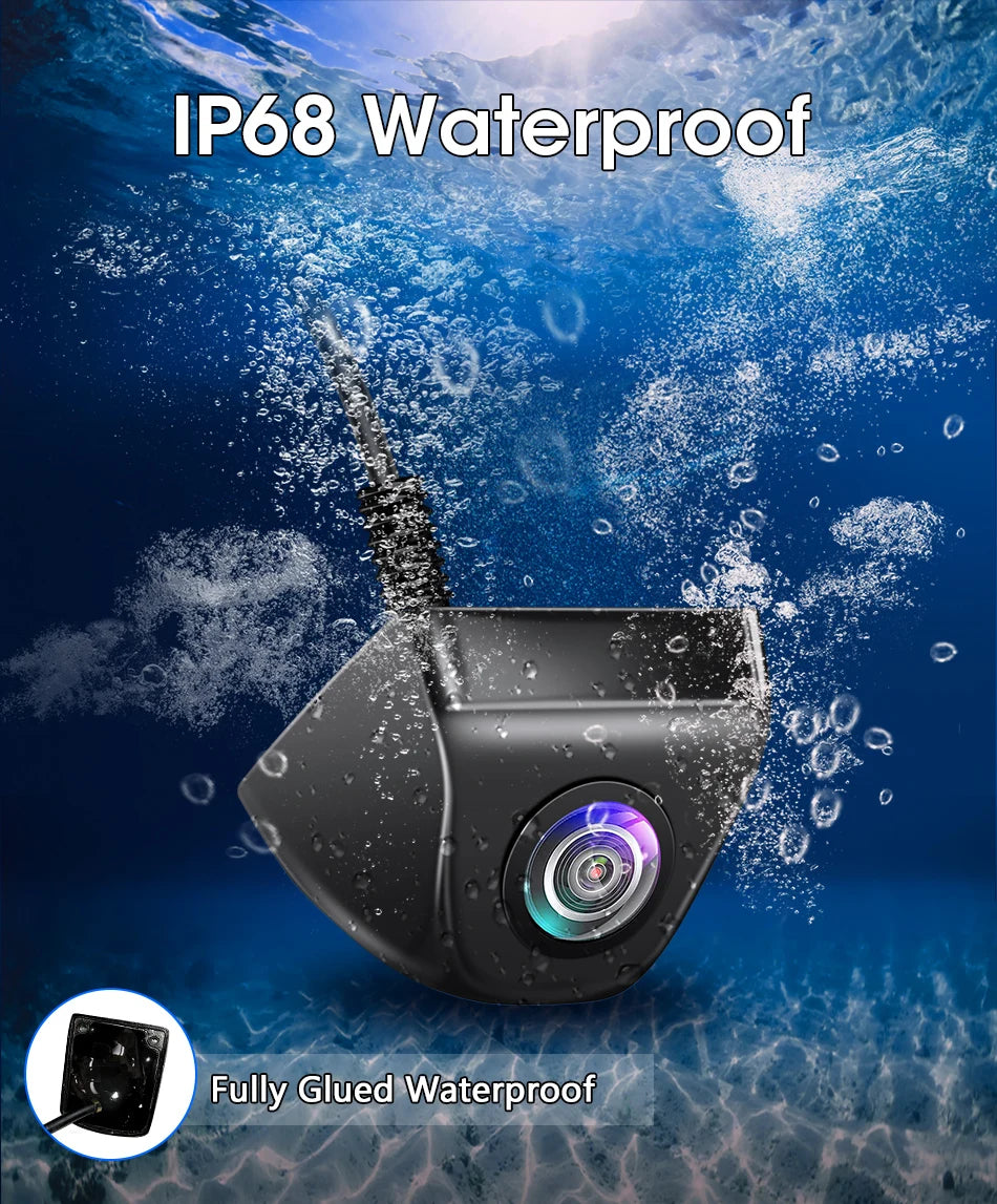 Srnubi AHD 1080P CVBS Night Vision IP68 Waterproof 170 Degree Fish Eye Lens Backup Rear View Camera For Vehicle Monitor Android