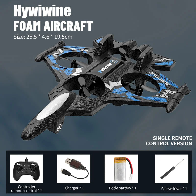 RC Airplane 2.4G EPP Foam Remote Control Plane Drone Kid-Friendly Hobby Fighter Jet Glider Toy for Boys Girls Birthday Gift