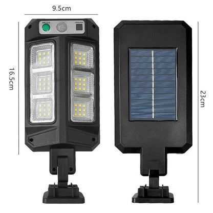 Solar Street Lights Outdoor Waterproof Security Motion Sensor LED Lamp with 3 Lighting Mode Solar Lights for Garden Path Decor