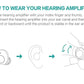Magnetic Charging Hearing Aid Portable Sound Amplifier Invisible Noise Cancelling Headphones Suitable For Elderly Hearing device