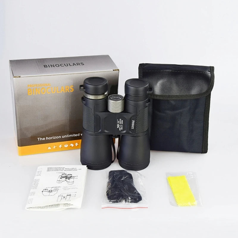 12x50 High-Power Binoculars for Adults,Compact Professional/ Waterproof Binoculars for Camping
