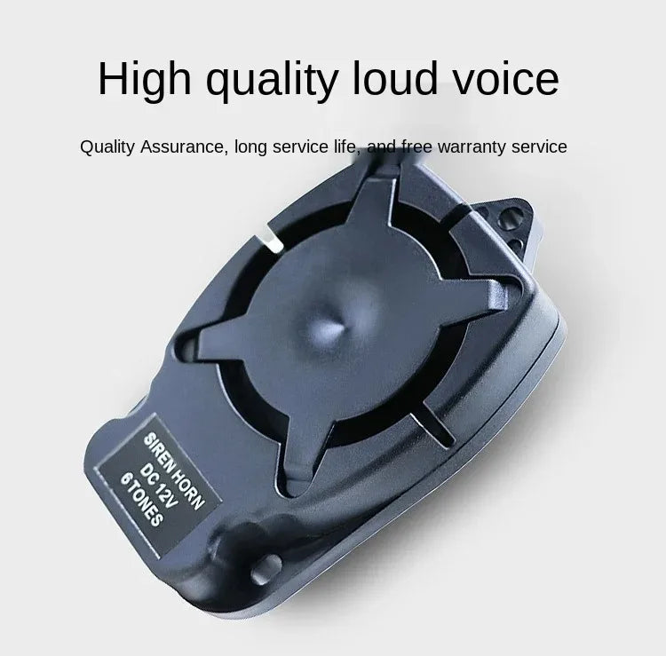 Alarm Horn Siren Buzzer 12v Six-tone 110 Points Small Size and Easy To Install