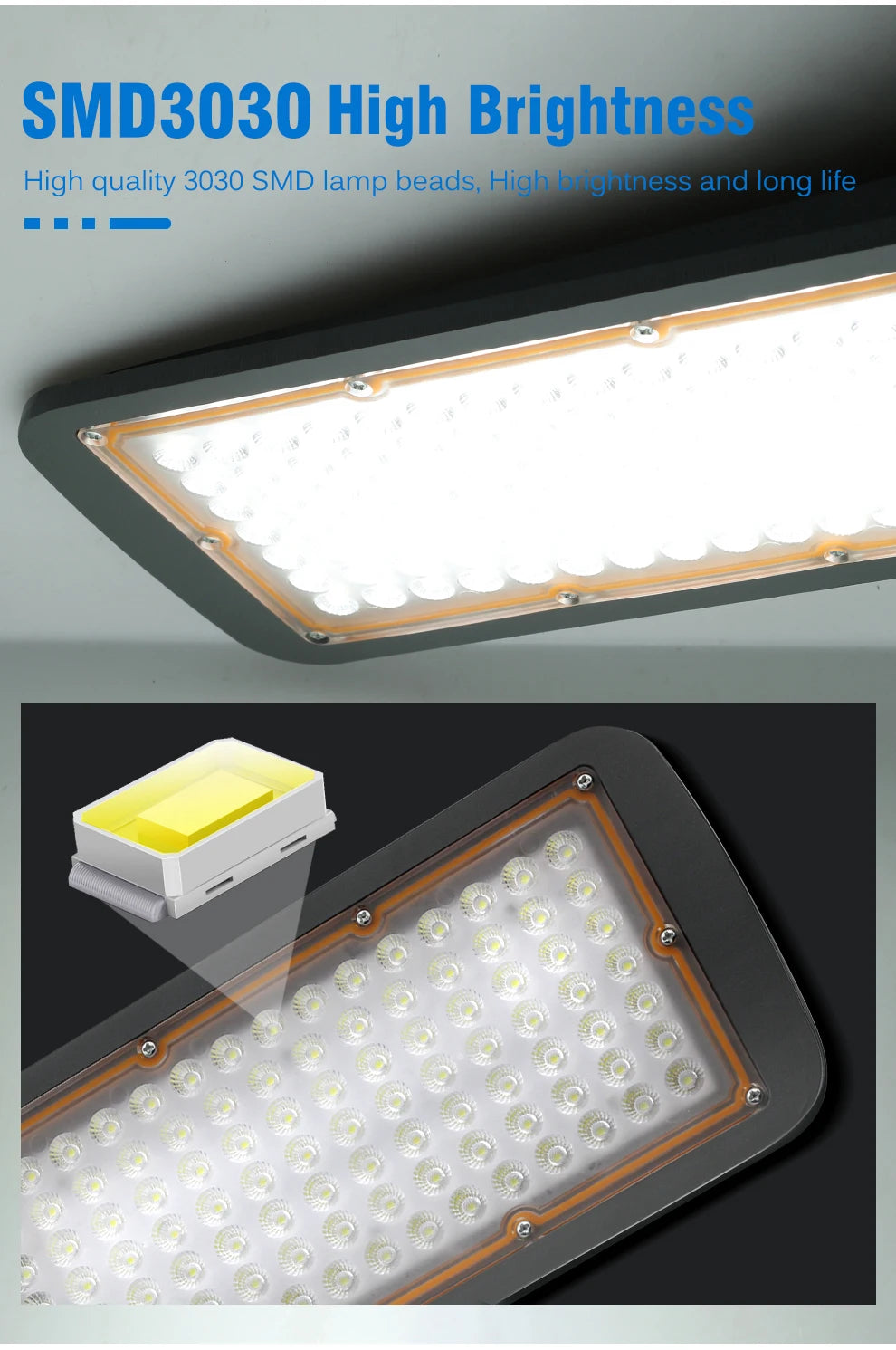 Floodlight IP67 Waterproof LED Street Lights 100W 150W 200W Super Bright Lamp Outdoor Wall Light Security Lighting for Garden