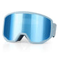 EXP VISION-Ski Goggles for Men and Women, OTG Anti Fog, UV Protection, Snowboard Glasses, Winter Eye Wear