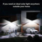 Powerful 4 LED Solar Security Lights Outdoor Decor Sensor Motion 3 Modes Street Waterproof Lamp Wall Night Work Light for Garden
