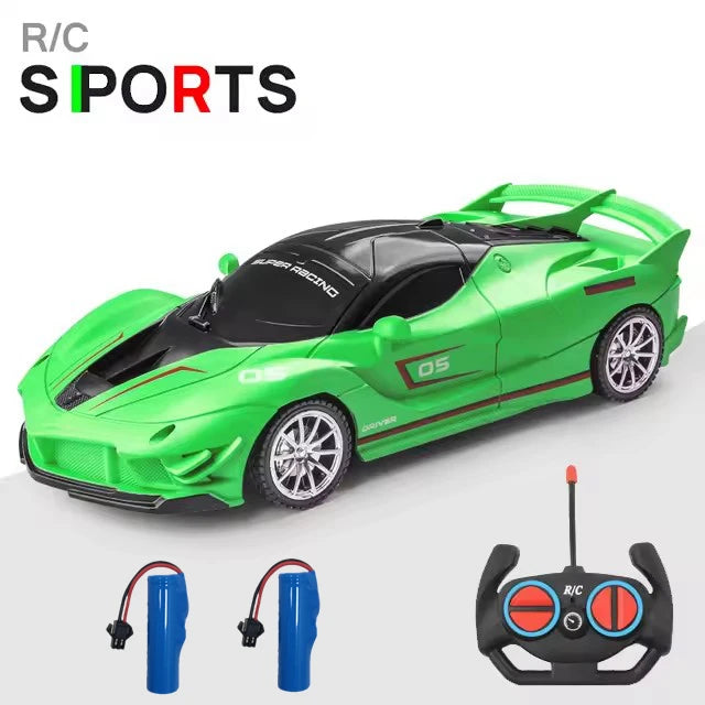 1/18 RC Car LED Light Radio Remote Control Sports Cars For Children Racing High Speed Drive Vehicle Drift Boys Girls Toys