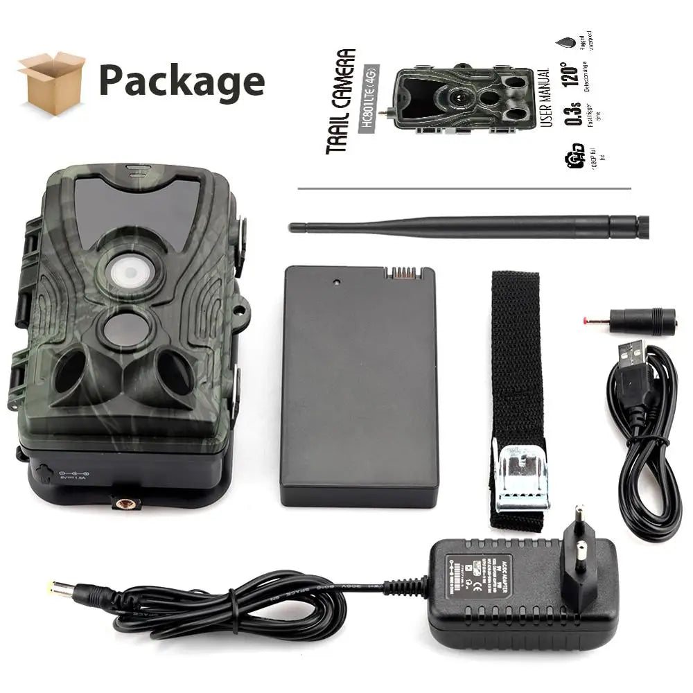 Outdoor Hunting Home Security Trail Camera 2G GSM MMS SMS SMTP Camera 20MP HD Night Vision Wireless Waterproof