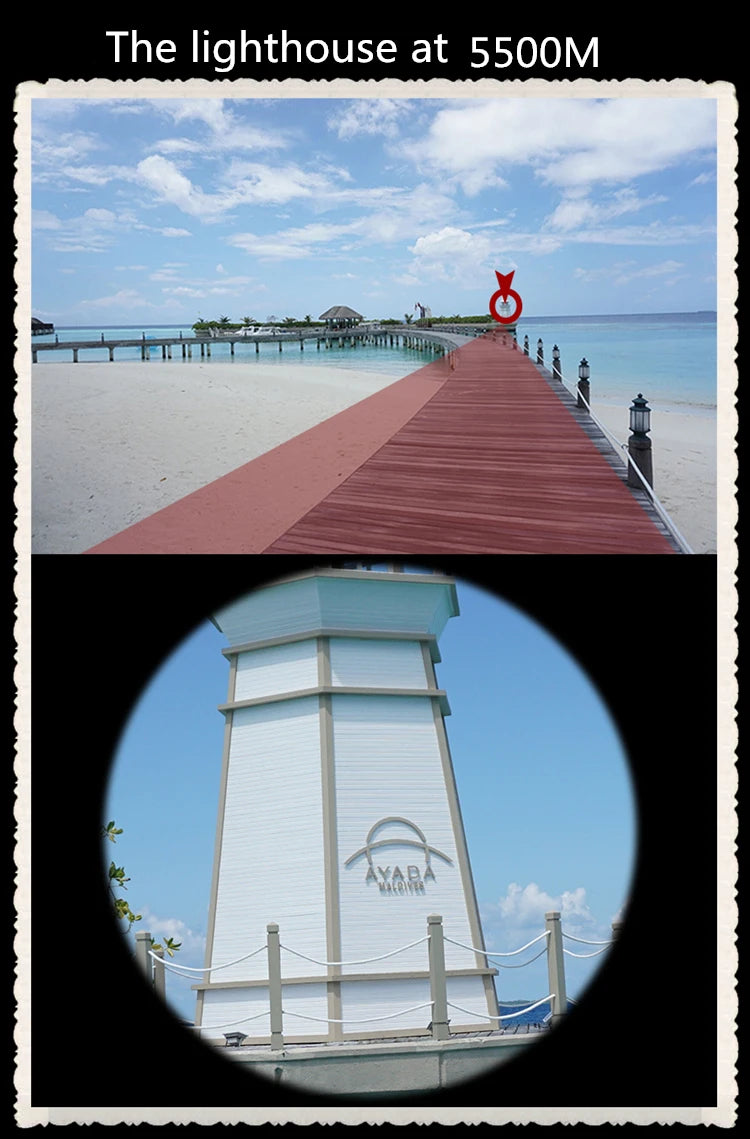 Professional Binoculars Baigish 8x30 10x40 10x50 12x4515x60 20x50 8-24x40 Powerful Military Telescope Long Range Monocular BAK4