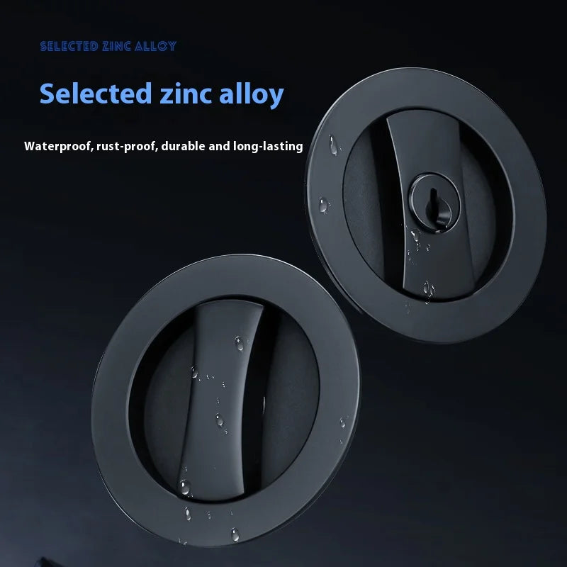 Slider door lock; square sliding door lock for home bedroom and bathroom with double hooks