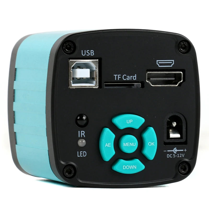 48MP 2K 4K HDMI USB Electronic Industrial Video Microscope C mount Camera For PCB Soldering Jewelry Trinocular Stereo Microscope