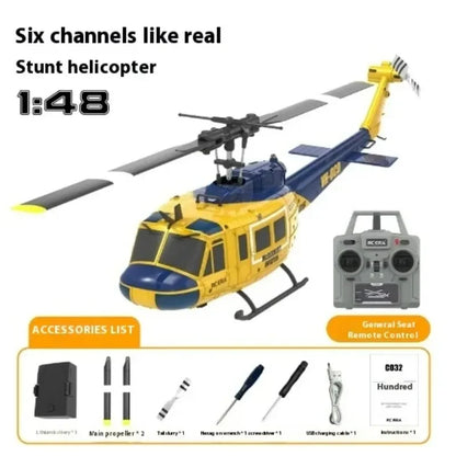 RC ERA C032 (Uh-1) 6ch Aileron Free Reverse Flying Stunt Helicopter Electric Remote-Controlled Airplane Model Toy Gift
