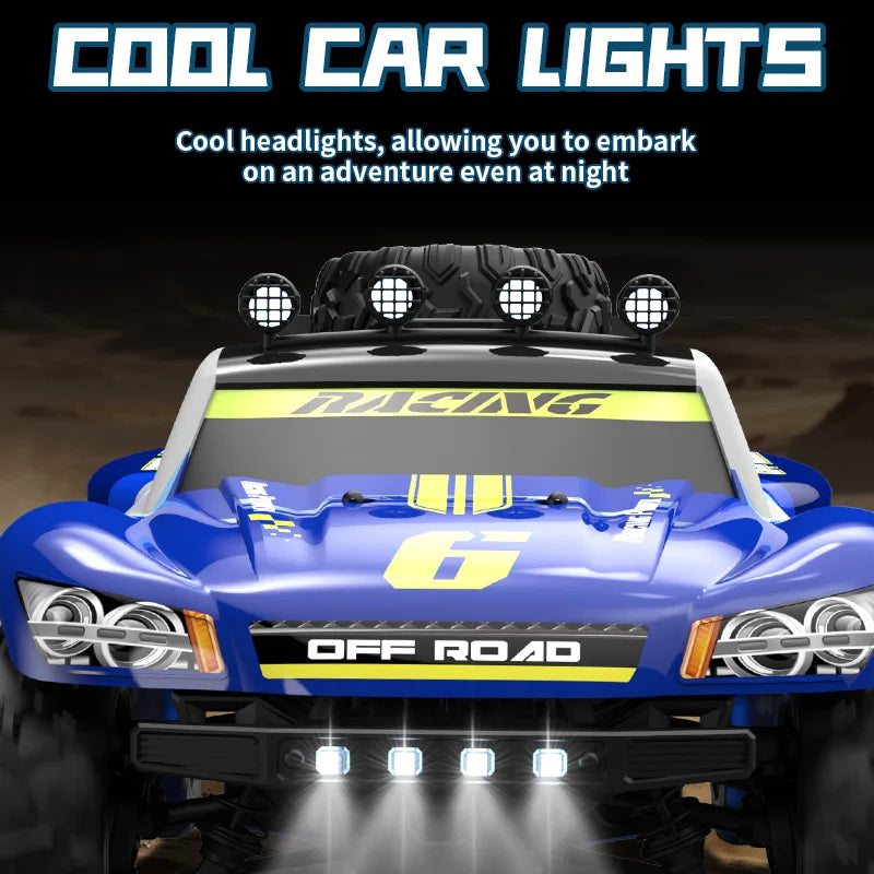 2025 New RC Car 2.4GH Model With LED Lights 4WD High-Speed Off-road Remote Control Climbing Vehicle Outdoor Cars Drift Kids Toys